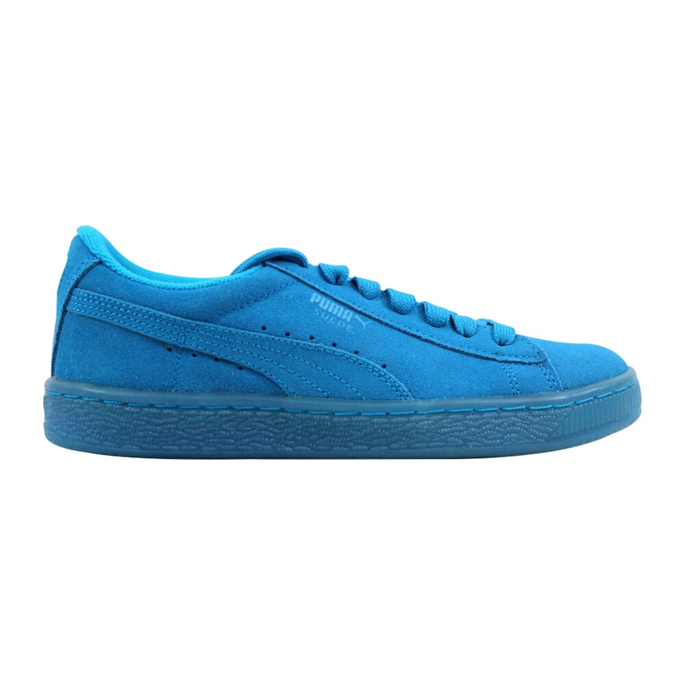 Puma Suede Iced Fluo Jr Atomic Blue/White 361936-02 Grade-School