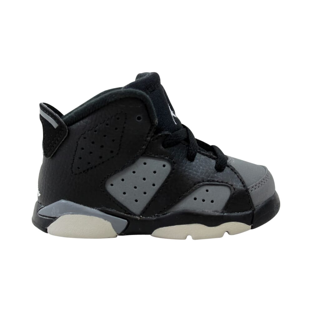 Nike Air Jordan VI 6 Retro BT Black/White-Cool Grey 384667-010 Toddler