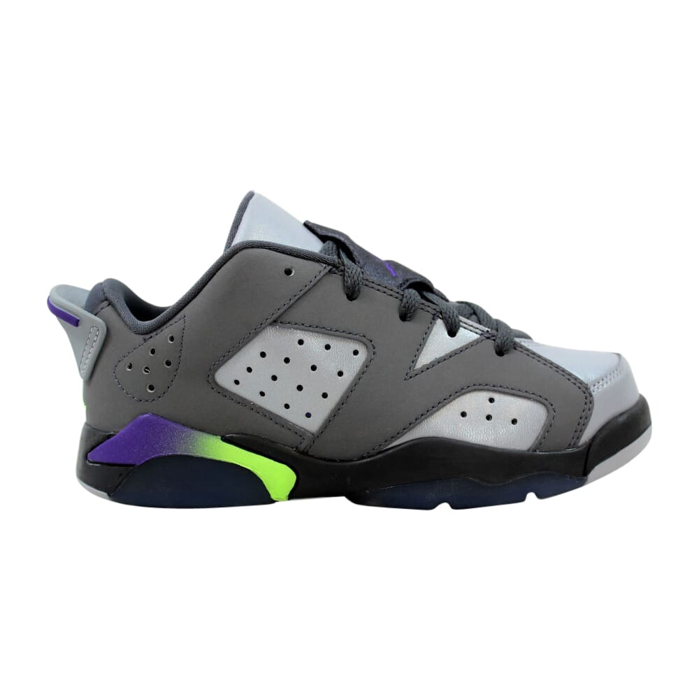 Nike Air Jordan VI 6 Retro GP Dark Grey/Ultraviolet-Wolf Grey-Ghost Green 768884-008 Pre-School