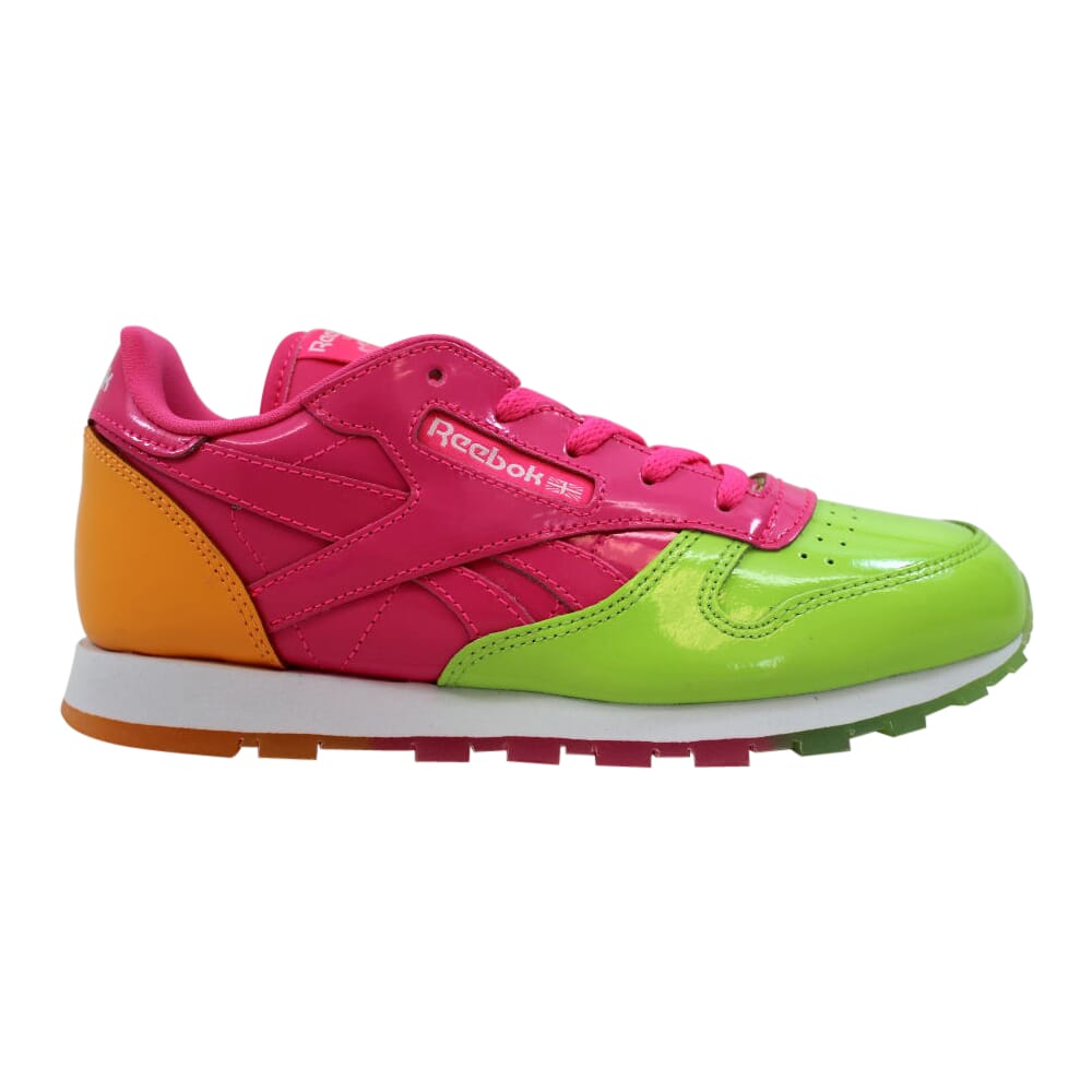 Reebok Leather Dessert Pack Green/Pink Fire-Spark BS9160 Pre-School