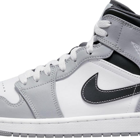 Nike Air Jordan 1 Mid Light Smoke Grey / White - Anthracite  554724-078 Men's