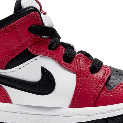 Nike Jordan 1 Mid Black / Black - Gym Red  640735-069 Toddler