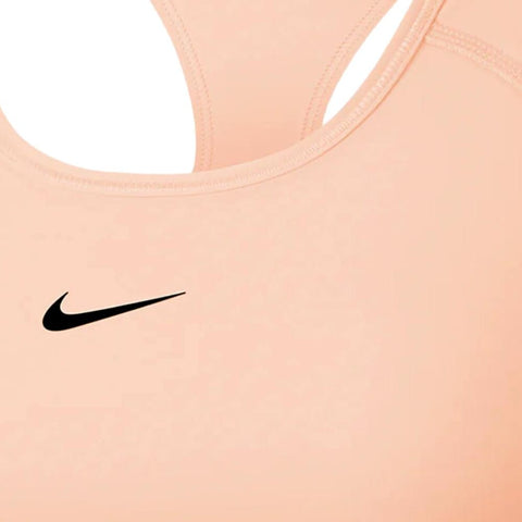Nike DRI-FIT Swoosh Bra Peach/Black  BV3900-664 Women's