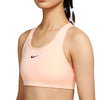 Nike DRI-FIT Swoosh Bra Peach/Black  BV3900-664 Women's