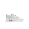Nike Air Max 90 Leather White/White-Metallic Silver  CD6867-100 Pre-School