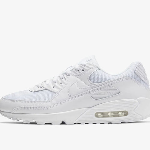 Nike Air Max 90 White/White-White-Wolf Grey  CN8490-100 Men's