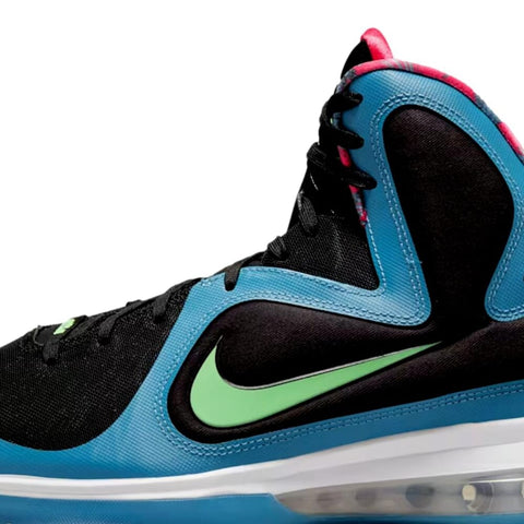 Nike LeBron IX Black / Harbor Blue - Green - Pink  DO5838-001 Men's
