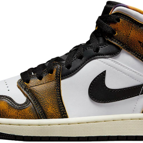 Nike Air Jordan 1 Mid SE Black / Taxi - White - Sail  DQ8417-071 Men's