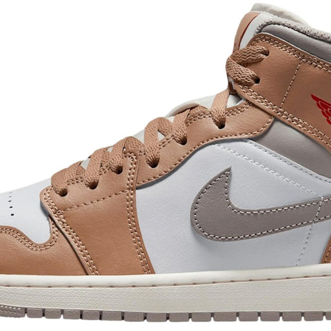 Nike Air Jordan 1 MID HEMP / Fire Red / White  DQ8426-200 Men's