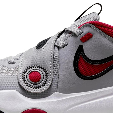 Nike Team Hustle D 11 Cement Grey / Gym Red - Black  DV8994-006 Pre-School