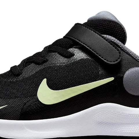 Nike Revolution 7 Black / Barely Volt - Smoke Grey  FB7690-006 Pre-School