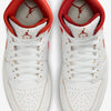 Nike Air Jordan 1 Mid SE White/Lobster-Dune Red-Sail  FJ3458-160 Men's