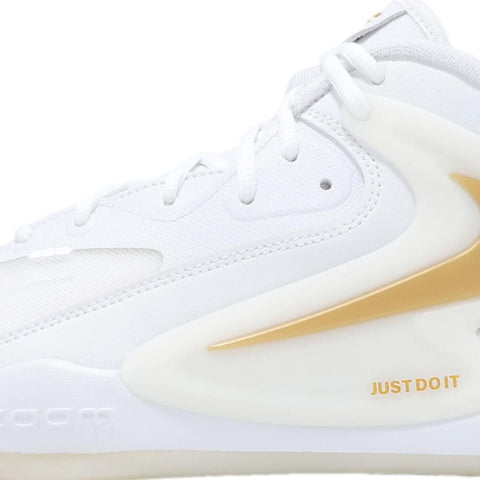 Nike Zoom Hyperset 2 White / White - Metallic Gold  FQ7070-104 Men's