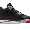 Nike Air Jordan 4 Retro Black / Fire Red - Cement Grey  FQ8213-006 Grade-School