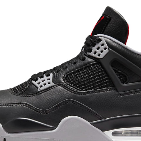 Nike Air Jordan 4 Retro Black/Fire Red-Cement Grey  FV5029-006 Men's