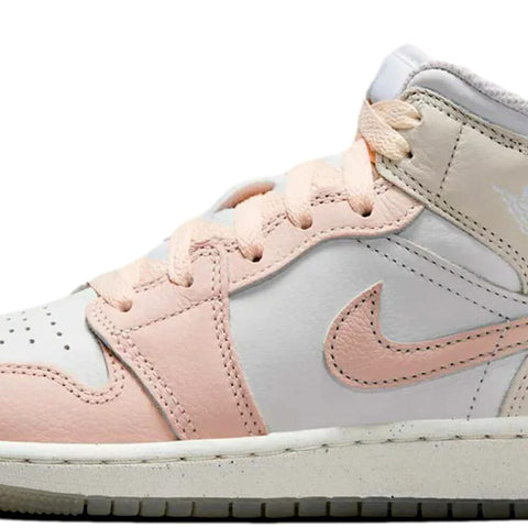 Nike Air Jordan 1 Mid SE Sail / Guava Ice - Sea Glass  HJ5940-100 Grade-School