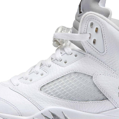 Nike Air Jordan 5 Retro OG White / Black - Metallic Silver  HQ7978-103 Men's
