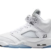 Nike Air Jordan 5 Retro OG White / Black / Metallic Silver  HQ7980-103 Grade-School