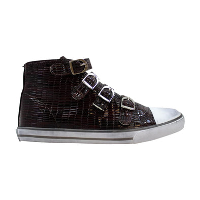 Amiana 4 Buckle Hi Black/White  15/A5172 Women's