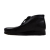 Clarks Wallabee Boot Black Leather  26103666 Men's