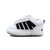 K Swiss Crib 5 Stripe White/Navy 2611109 Toddler