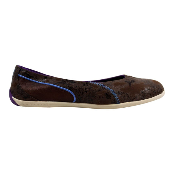 Puma Motorina Ballerina Distressed Chocolate Brown 304359-02 Women's