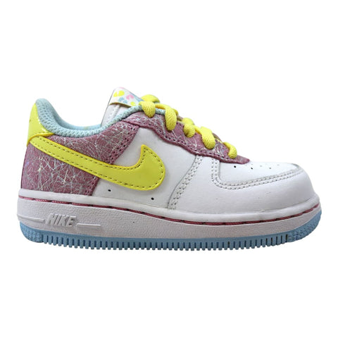 Nike Air Force 1 TD White/Yellow-Pink-Baby Blue  314221-171 Toddler