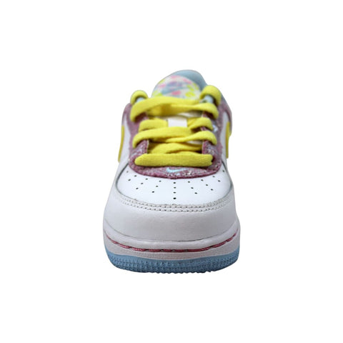 Nike Air Force 1 TD White/Yellow-Pink-Baby Blue  314221-171 Toddler
