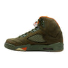 Nike Air Jordan V 5 Retro LS Army Olive/Solar Orange-Black Olive 314259-381 Men's