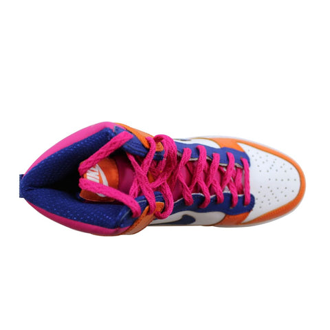 Nike Dunk High Fireberry/Deep Royal Blue-Starfish 316604-607 Grade-School
