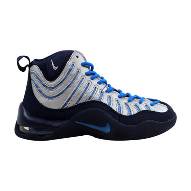 Nike Air Bakin' Midnight Navy/Metallic Silver-Photo Blue 316759-400 Grade-School