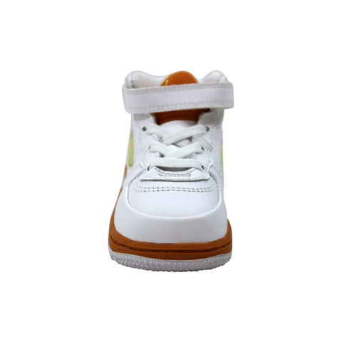 Nike Girl's AJF 5 White/Carrot-Lemon  318605-181 Toddler