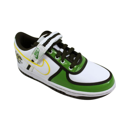 Nike Vandal Low Premium White/White-Chlorophyll-Dark Loden  318647-111 Grade-School