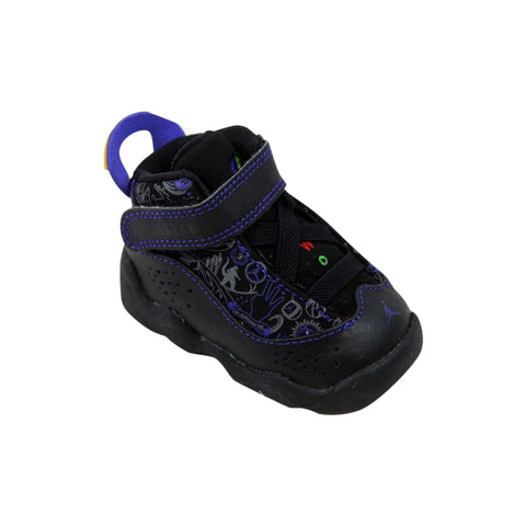 Nike Air Jordan 6 Rings Black/Varsity Red-Dark Concord-Classic  323420-061 Toddler