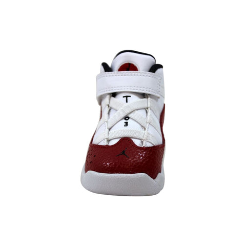 Nike Air Jordan 6 Rings White/Black-Gym Red  323420-120 Toddler