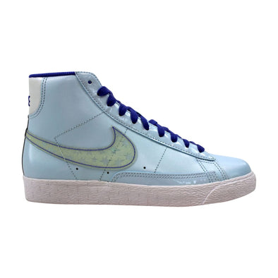 Nike Blazer Mid PL Blue/Metallic Platinum-PRSN Violet-Whitw  325064-401 Grade-School