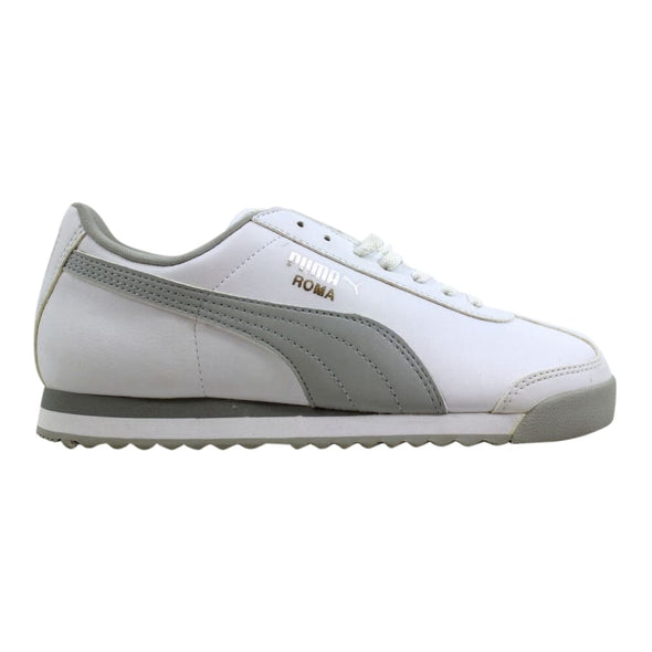 Puma Roma Basic Jr White/Gray-Puma Silver 354259 02 Grade-School