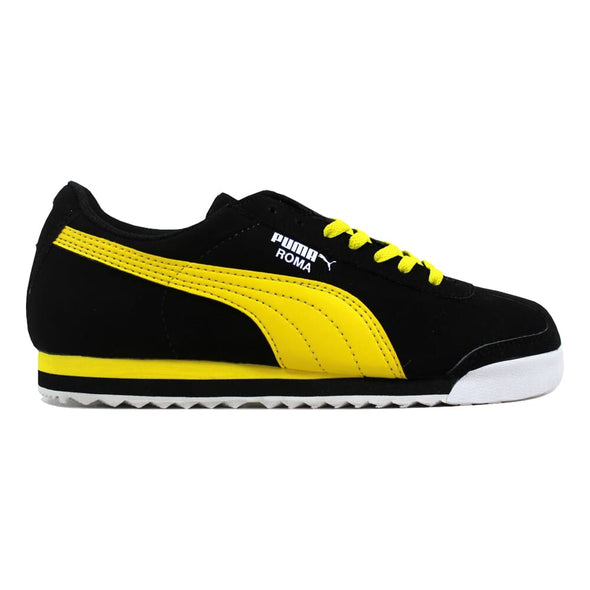 Puma Roma SL NBK JR Black/Vibrant Yellow-White 356349 04 Grade-School