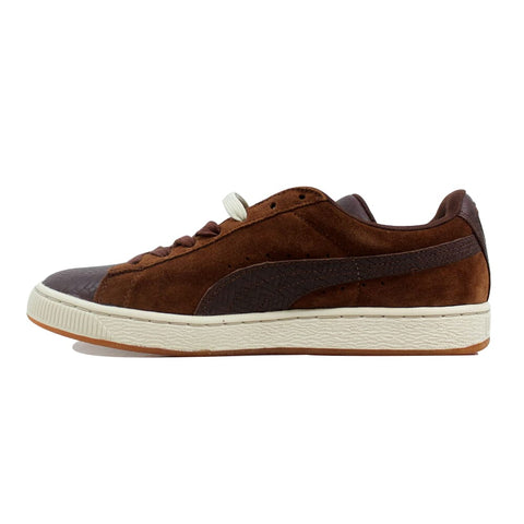 Puma Suede Classic + Herringbone Cappuccino Brown/White Swan  356524-01 Men's