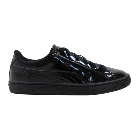 Puma Basket Classic Patent Jr Puma Black  362246-02 Grade-School