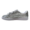 Puma Basket Starp Glitter Silver  364070-01 Women's