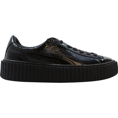 Puma Creeper Wrinkled Patent Puma Black/Black  364465-01 Women's