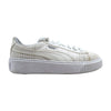 Puma Basket Platform Woven Puma White/Puma Silver  364847-02 Women's