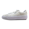 Puma Basket Platform Woven Puma White/Puma Silver  364847-02 Women's