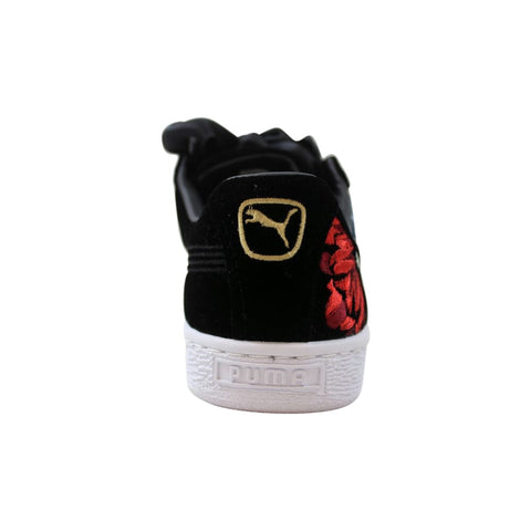 Puma Basket Heart Hyper Embroidered Puma Black  366116-01 Women's