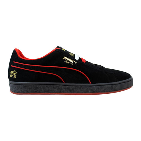 Puma Suede Classic X Fubu Puma Black/High Risk Red  366320-02 Men's