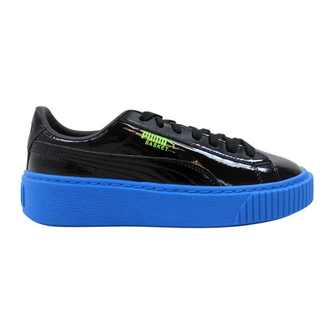 Puma Basket Platform Block Jr Black/Plat Blue-Green Gecko  366839-02 Grade-School