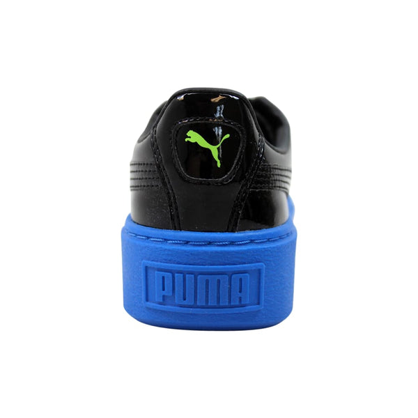 Puma Basket Platform Block Jr Black/Plat Blue-Green Gecko  366839-02 Grade-School