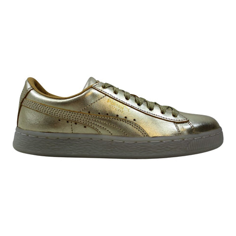 Puma Suede Jr 50th Gold Gold  367297-01 Grade-School