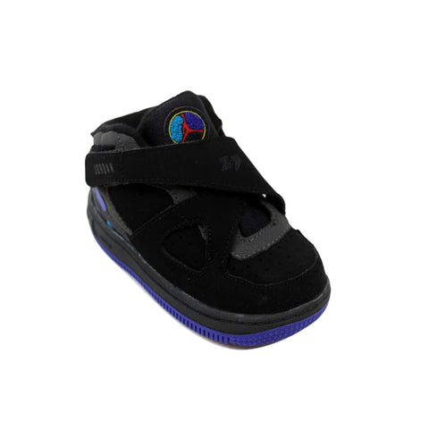 Nike AJF 8 Black/Bright Concord-Dark Charcoal-Aqua 385069-041 Toddler